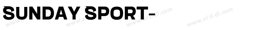 Sunday Sport字体转换